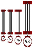 fly away rail guide size comparison